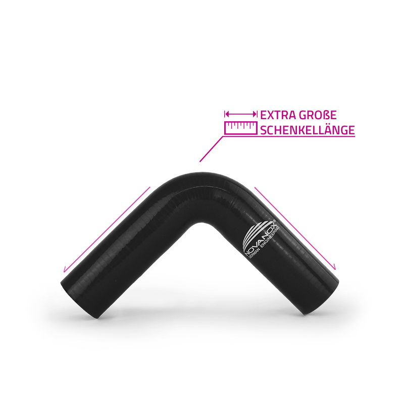 Laden Sie das Bild in Galerie -Viewer, NovaNox® Silikonbogen 90 Grad ID Ø 13-102mm Silikonschlauch *Größe wählbar*