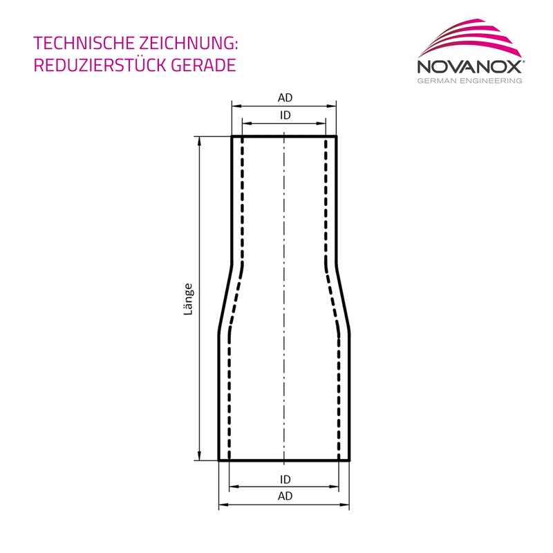 Chargez l'image dans la visionneuse de la galerie, Technische Zeichnung Reduzierstück