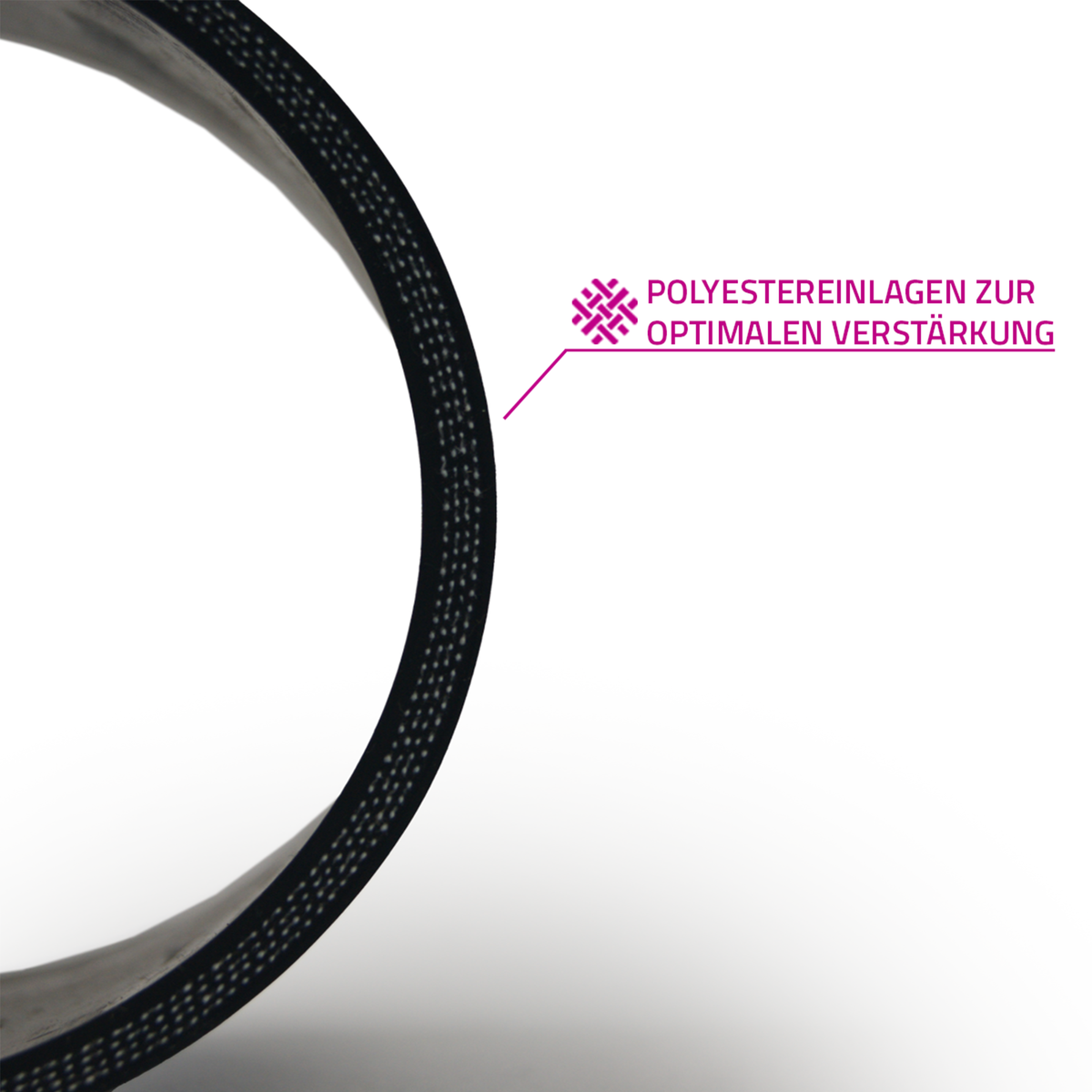 10 cm Silikonverbinder USP 3 Schwarz