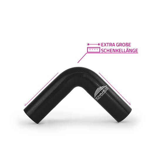 NovaNox® Silikonbogen 90 Grad ID Ø 16-102mm Silikonschlauch *Größe wählbar*