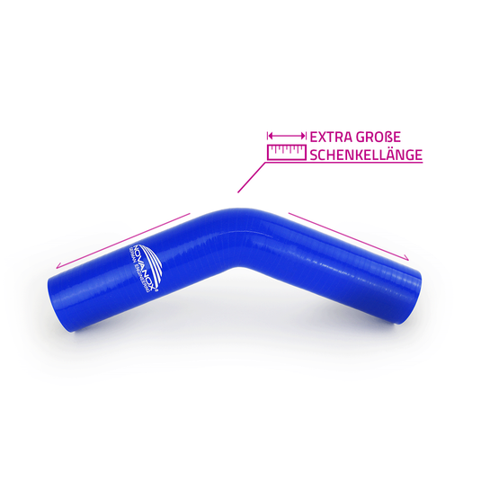 45 Grad Silikonbogen USP 1 blau
