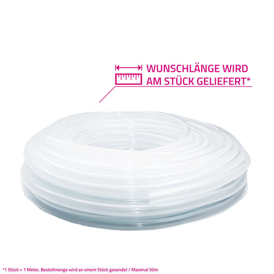 PVC-Schlauch, Aquariumschlauch, Lebensmittelschlauch Transparent NovaNox® Meterware *ID / AD wählbar*