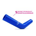45 Grad Silikonbogen USP 2 blau