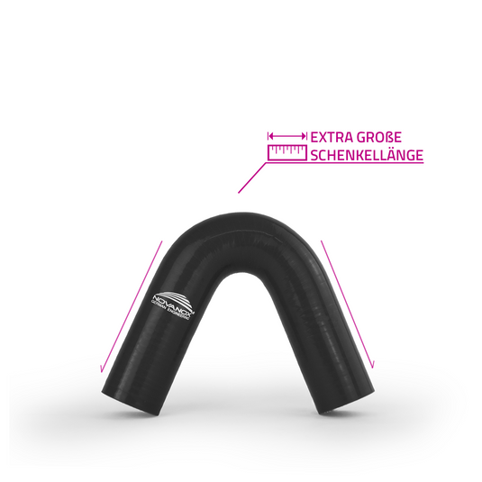 135 Grad Silikonbogen USP 1 schwarz