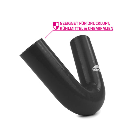 135 Grad Silikonbogen USP 2 schwarz