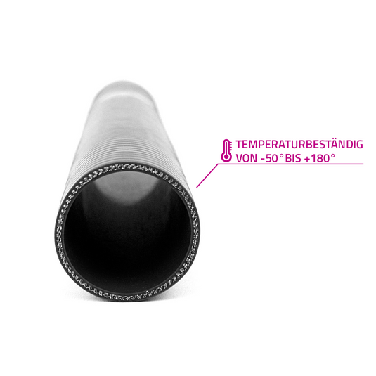 0,5 Meter Silikonschlauch USP 2 Schwarz