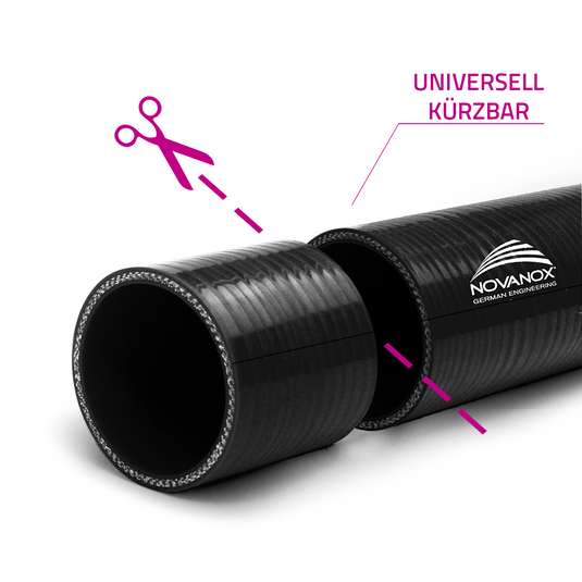 0,5 Meter Silikonschlauch USP 4 Schwarz