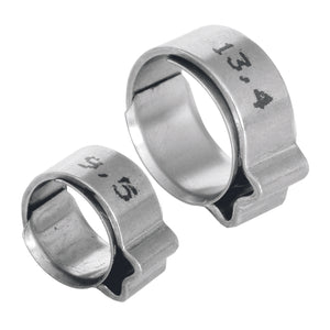 100x NORMA 1-Ohr-Klemme m. Ring W1 W4