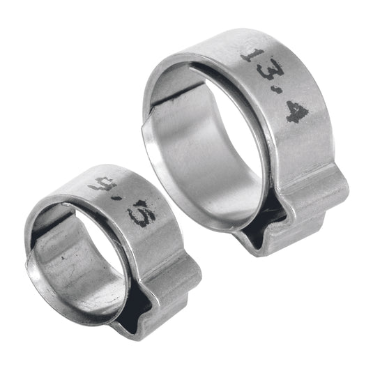 100x NORMA 1-Ohr-Klemme m. Ring W1 W4