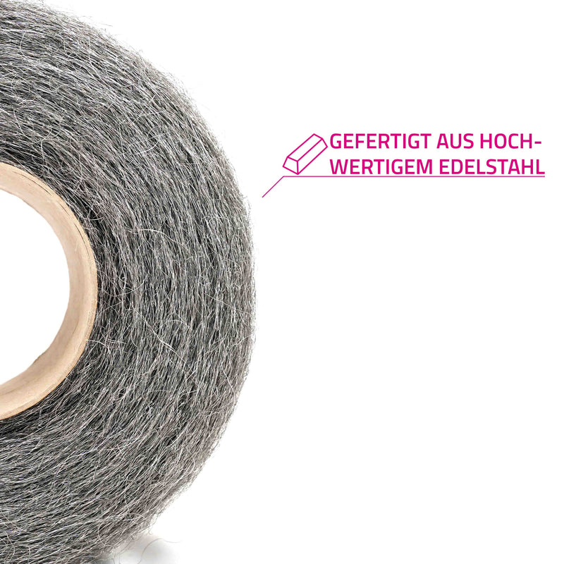 Laden Sie das Bild in Galerie -Viewer, Edelstahlwolle gefertigt aus hochwertigem Edelstahl
