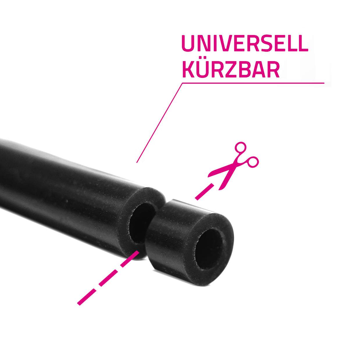 Unterdruckschlauch schwarz USP 6