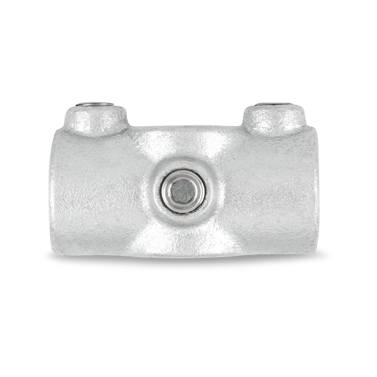 Kreuzverbinder mit 1 Durchgang / 2 Abgängen 33,7