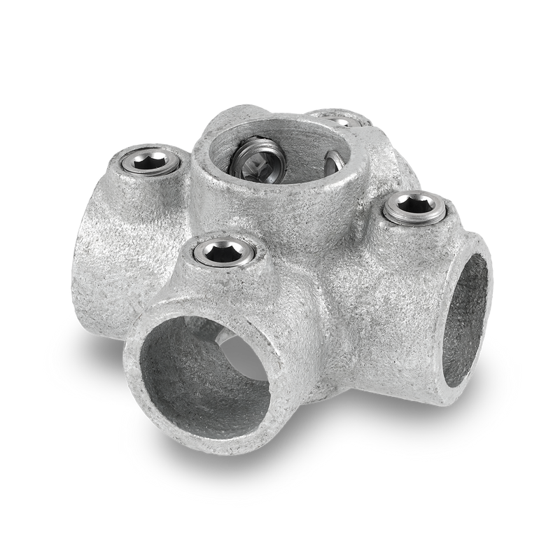 Laden Sie das Bild in Galerie -Viewer, Kreuzverbinder mit 1 Durchgang / 4 Abgängen 26,9 - 48,3
