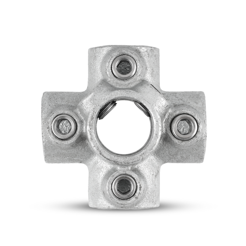 Laden Sie das Bild in Galerie -Viewer, Kreuzverbinder mit 1 Durchgang / 4 Abgängen 33,7
