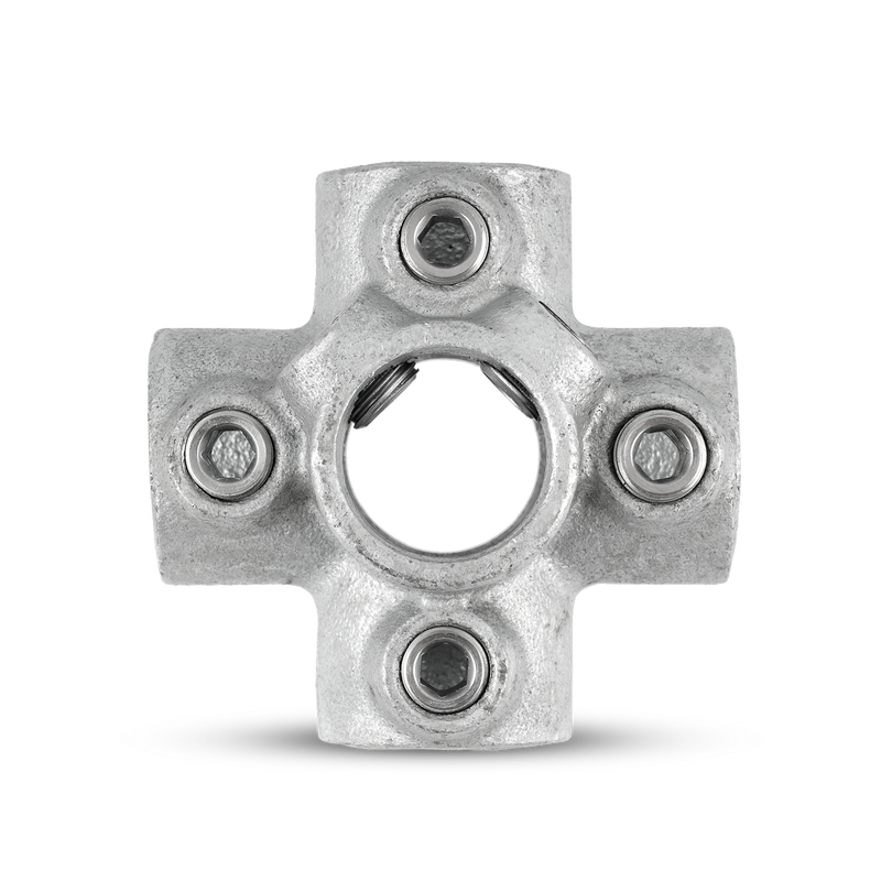 Laden Sie das Bild in Galerie -Viewer, Kreuzverbinder mit 1 Durchgang / 4 Abgängen 26,9 - 48,3
