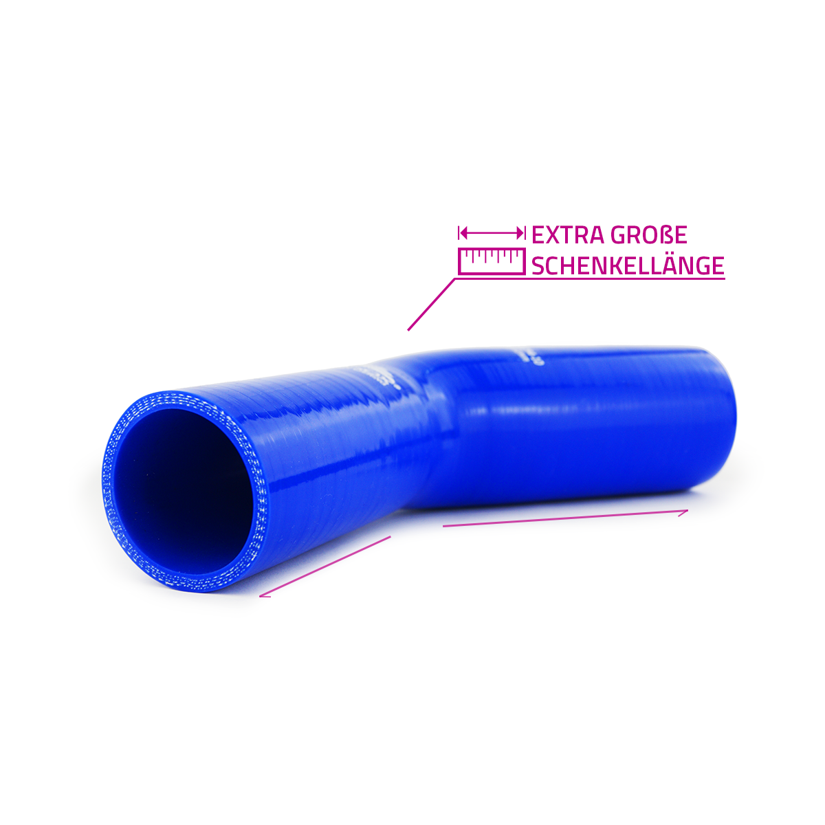 USP 45° Reduzierbogen blau