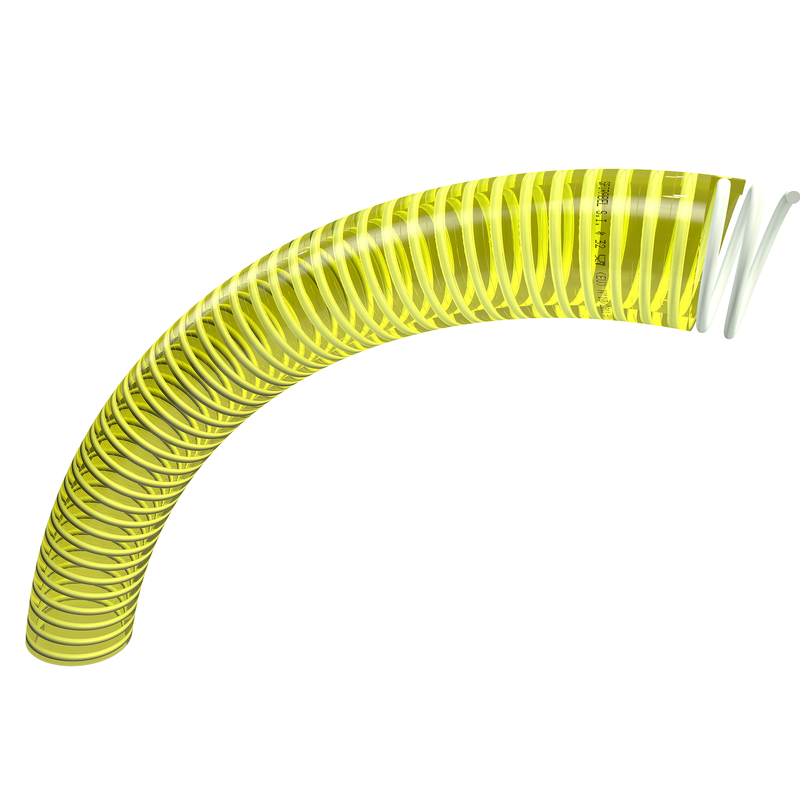 Laden Sie das Bild in Galerie -Viewer, SPIRABEL SI - PVC Spiralschlauch gelb mit Lebensmittelqualität
