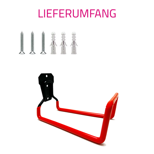 Schlauchhalterung orange Lieferumfang