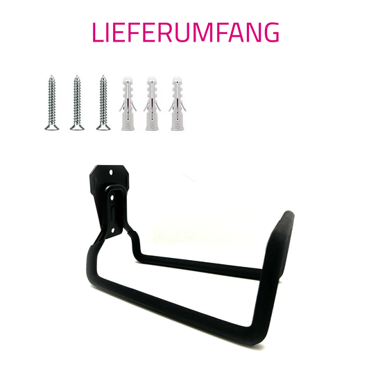 Schlauchhalterung schwarz Lieferumfang