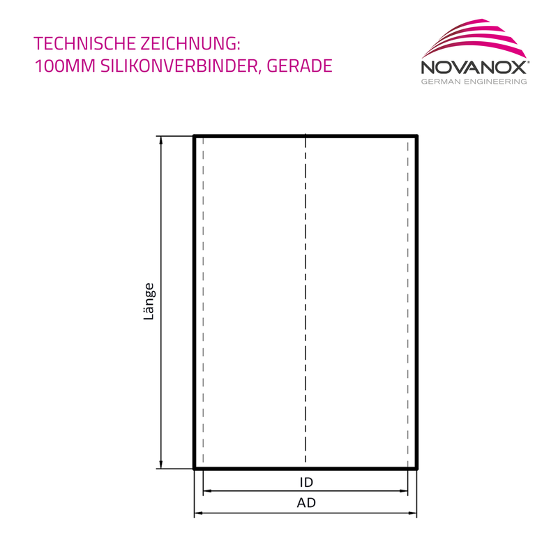 Laden Sie das Bild in Galerie -Viewer, Technische Zeichnung 0,1 m Silikonschlauch
