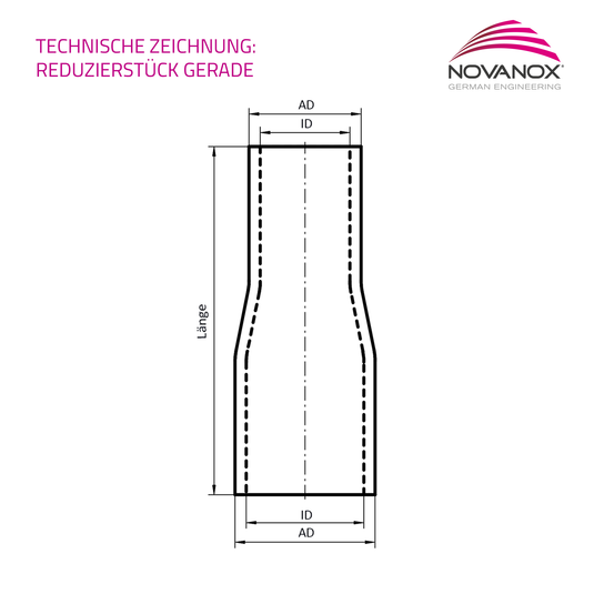 Technische Zeichnung Reduzierstück