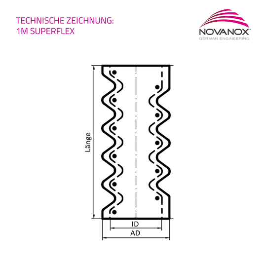 Technische Zeichnung Superflex